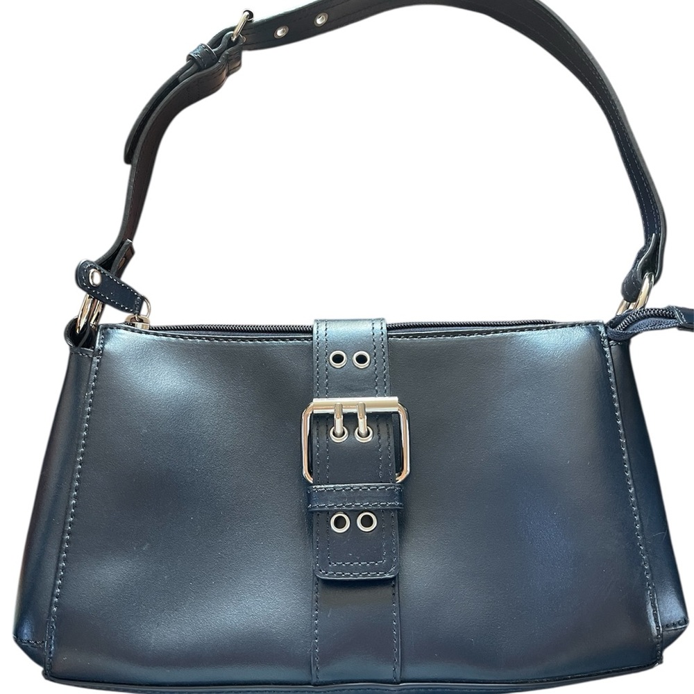 Wilsons Leather Dark Blue Shoulder Bag
